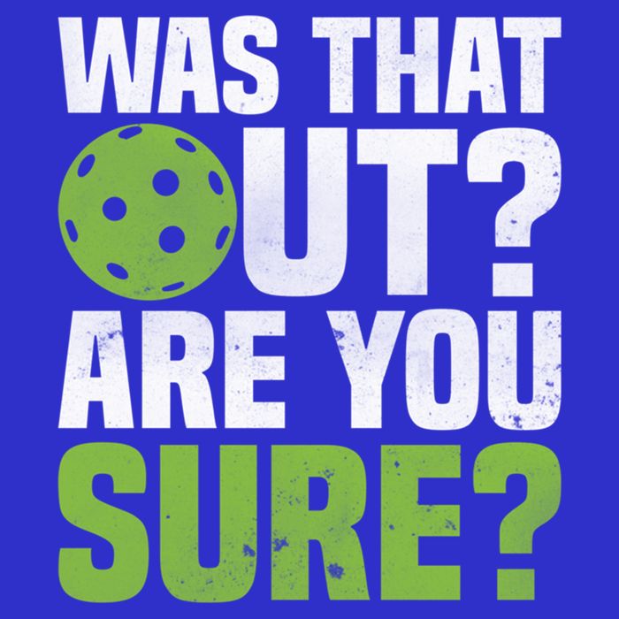 Pickleball Was That Out?Are You Sure? Gift Mesh Reversible Basketball Jersey Tank