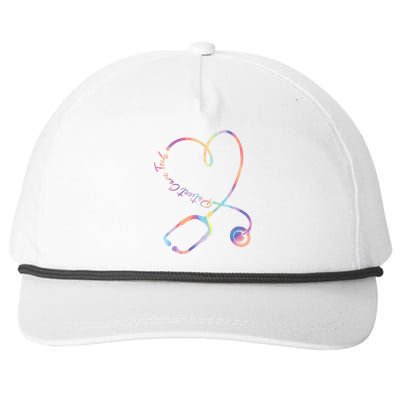 Pct Week Tie Dye Stethoscope Heart Patient Care Technician Gift Snapback Five-Panel Rope Hat