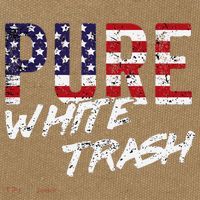 Pure White Trash Funny Redneck American Flag Cotton Canvas Backpack
