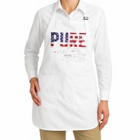 Pure White Trash Funny Redneck American Flag Apron