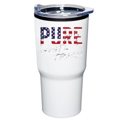 Pure White Trash Funny Redneck American Flag Tumbler