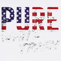 Pure White Trash Funny Redneck American Flag Golf Towel