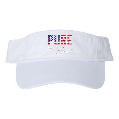 Pure White Trash Funny Redneck American Flag Visor