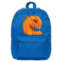 Pumpkin With Teeth Scary Face Halloween October 31St Gift 16 in Basic Backpack