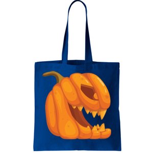 Pumpkin With Teeth Scary Face Halloween October 31St Gift Tote Bag