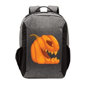 Pumpkin With Teeth Scary Face Halloween October 31St Gift Vector Backpack