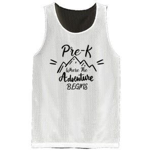 PreK Where The Adventure Begins Preschool Teacher Mesh Reversible Basketball Jersey Tank