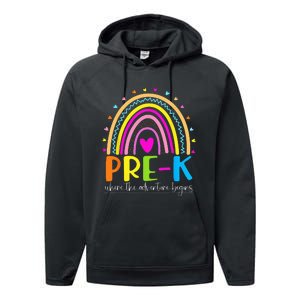 PreK Where the Adventure Begins Performance Fleece Hoodie