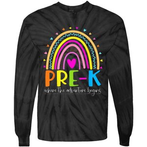 PreK Where the Adventure Begins Tie-Dye Long Sleeve Shirt