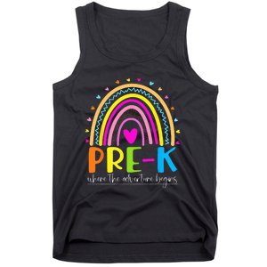 PreK Where the Adventure Begins Tank Top