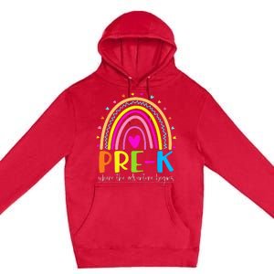 PreK Where the Adventure Begins Premium Pullover Hoodie