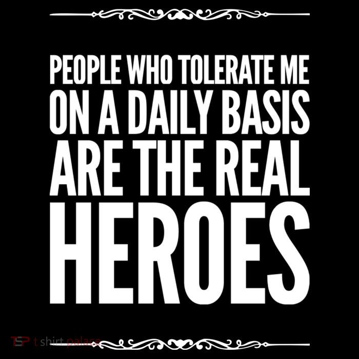 People Who Tolerate Me On A Daily Basis Are The Real Heroes Funny Sustainable Knit Beanie