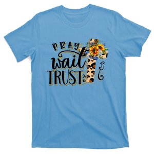 Pray Wait Trust Christian Faith Jesus God Lover Leopard Gift T-Shirt