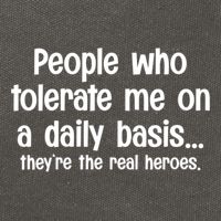 People Who Tolerate Me On A Daily Basis Funny Cotton Canvas Backpack