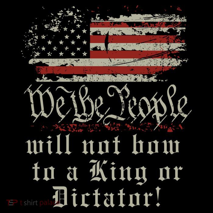 Patriotic We the people Will Not Bow to King or Dictator Sweatshirt