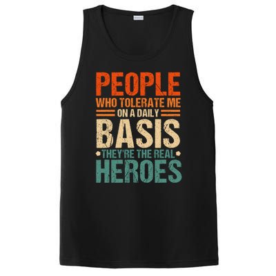 People Who Tolerate Me On A Daily Basis Funny PosiCharge Competitor Tank