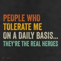 People Who Tolerate Me On A Daily Basis Funny 7 Panel Mesh Trucker Snapback Hat