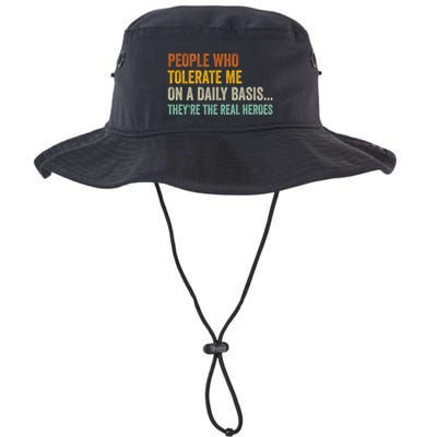 People Who Tolerate Me On A Daily Basis Funny Bucket Hat