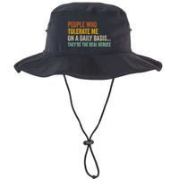 People Who Tolerate Me On A Daily Basis Funny Bucket Hat