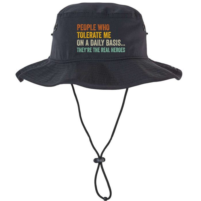 People Who Tolerate Me On A Daily Basis Funny Bucket Hat