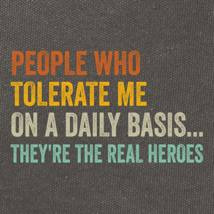 People Who Tolerate Me On A Daily Basis Funny Cotton Canvas Backpack
