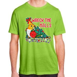 Parrot Wrecks The Halls I Whitebellied Caique Adult ChromaSoft Performance T-Shirt