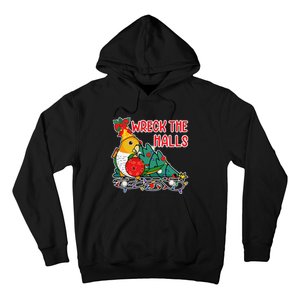 Parrot Wrecks The Halls I Whitebellied Caique Hoodie