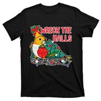 Parrot Wrecks The Halls I Whitebellied Caique T-Shirt