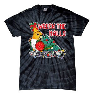 Parrot Wrecks The Halls I Whitebellied Caique Tie-Dye T-Shirt