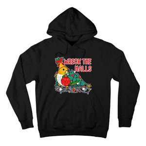 Parrot Wrecks The Halls I Whitebellied Caique Tall Hoodie