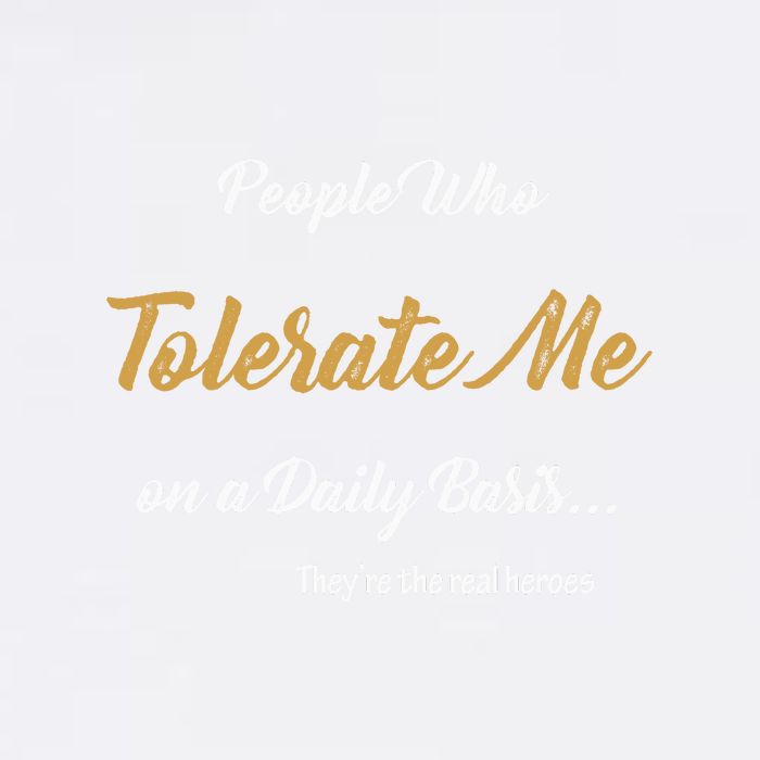 People Who Tolerate Me On A Daily Basis Garment-Dyed Sweatshirt
