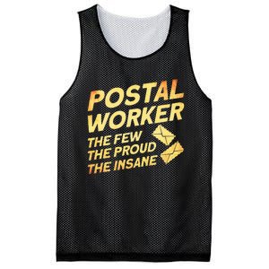 Postal Worker The Few The Proud The Insane Mailman Postman Mesh Reversible Basketball Jersey Tank