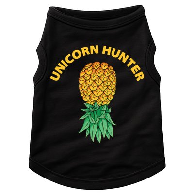 Polyamory With Upside Down Pineapple And Unicorn Hunter Gift Doggie Tank