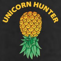 Polyamory With Upside Down Pineapple And Unicorn Hunter Gift Golf Towel