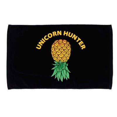 Polyamory With Upside Down Pineapple And Unicorn Hunter Gift Microfiber Hand Towel