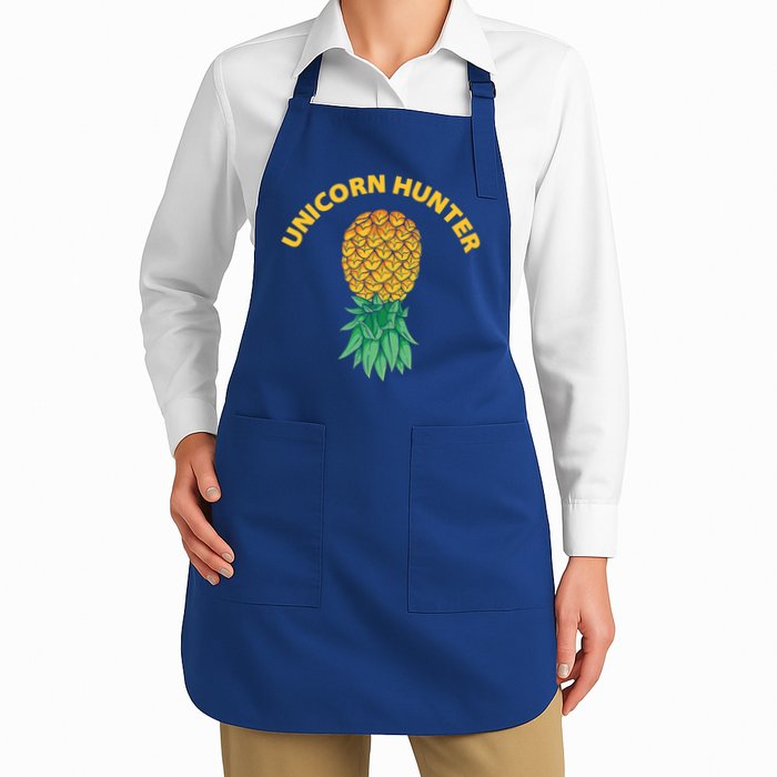 Polyamory With Upside Down Pineapple And Unicorn Hunter Gift Apron