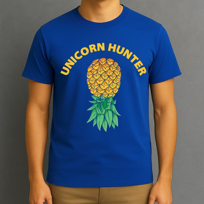 Polyamory With Upside Down Pineapple And Unicorn Hunter Gift T-Shirt