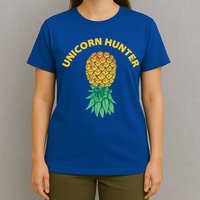 Polyamory With Upside Down Pineapple And Unicorn Hunter Gift T-Shirt