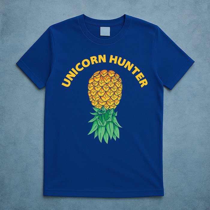 Polyamory With Upside Down Pineapple And Unicorn Hunter Gift T-Shirt