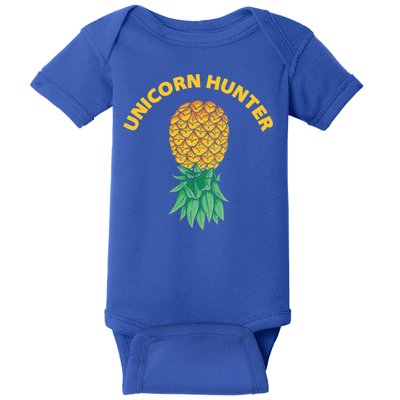 Polyamory With Upside Down Pineapple And Unicorn Hunter Gift Baby Bodysuit