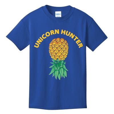Polyamory With Upside Down Pineapple And Unicorn Hunter Gift Kids T-Shirt