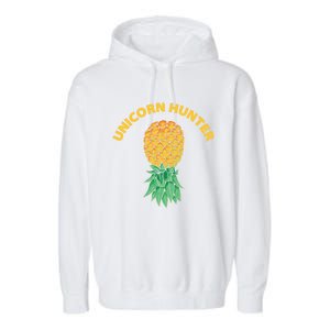 Polyamory With Upside Down Pineapple And Unicorn Hunter Gift Garment-Dyed Fleece Hoodie