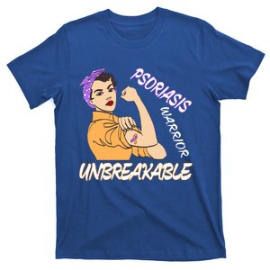 Psoriasis Warrior Unbreakable Psoriasis Awareness Supporter Funny Gift T-Shirt