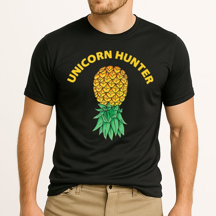 Polyamory With Upside Down Pineapple And Unicorn Hunter Performance Shirt