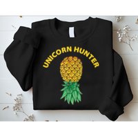 Polyamory With Upside Down Pineapple And Unicorn Hunter Sweatshirt