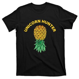 Polyamory With Upside Down Pineapple And Unicorn Hunter T-Shirt