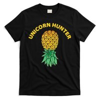 Polyamory With Upside Down Pineapple And Unicorn Hunter T-Shirt