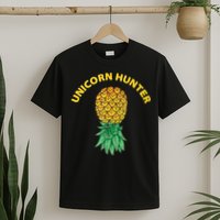 Polyamory With Upside Down Pineapple And Unicorn Hunter T-Shirt