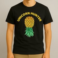 Polyamory With Upside Down Pineapple And Unicorn Hunter T-Shirt