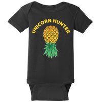 Polyamory With Upside Down Pineapple And Unicorn Hunter Baby Bodysuit